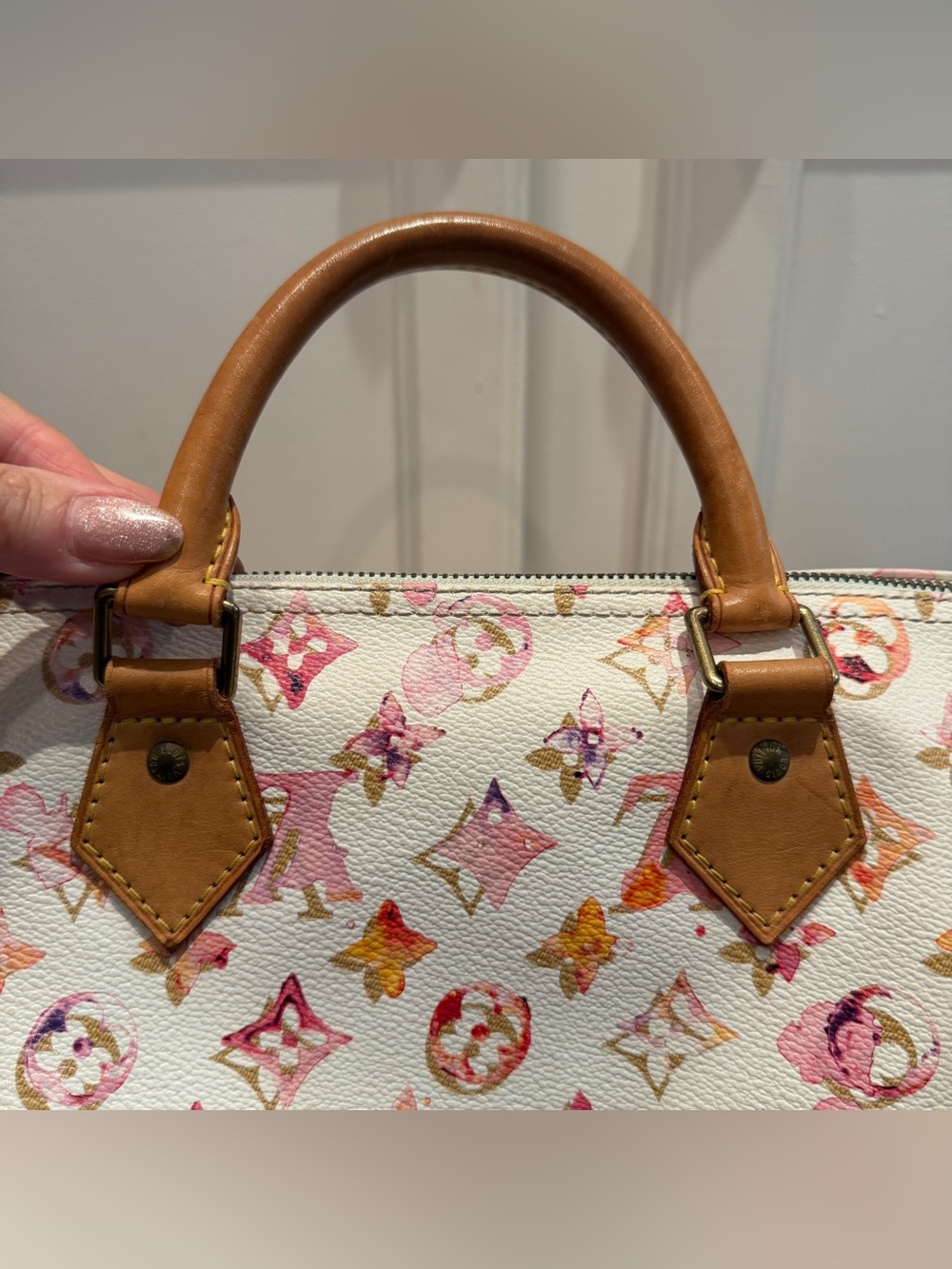 Louis Vuitton Limited Edition Monogram Watercolor Aquarelle Speedy 30 Bag COA - Picture 5 of 16